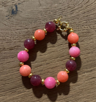 Armband kleur/goud